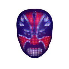 LED Face Changing Mask Custom Robot Bluetooth Shining Mask App Smart Black Technology Gadget